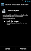 1 Schermata Shake ON/OFF