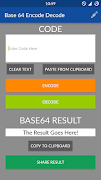 Encode / Decode - Base 64 screenshot 1