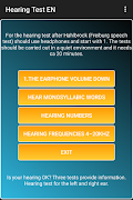 Hearing Test EN poster
