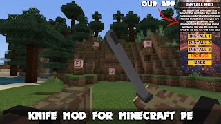 Knife Mod in Minecraft PE screenshot 1