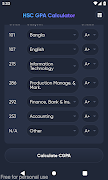HSC GPA Calculator capture d'écran 1