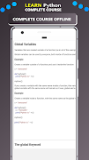 Learn Python Course Offline تصوير الشاشة 6
