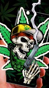Weed Rasta Theme poster
