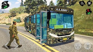 Real Army Bus Driving Games 3D Screenshot 5