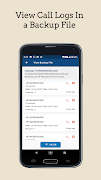 1 Schermata Call Logs Backup