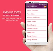 Famous Poets, Poems & Poetry captura de pantalla 2