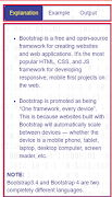 3 Schermata Bootstrap 4 tutorial offline.