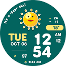 NW068: Digital watch face APK