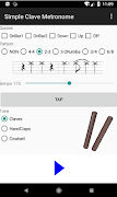 Simple Clave Latin Metronome poster