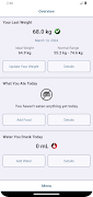 برنامه‌نما Weight Tracking عکس از صفحه