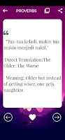 Malay Proverbs & Meanings screenshot 6