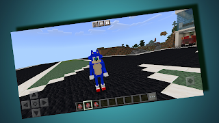 Mod Sonic for Minecraft PE ポスター