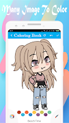 Chibi Coloring Book syot layar 5