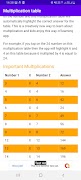 Multiplication Table learning ảnh chụp màn hình 4