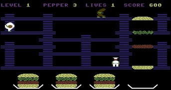 C64 Burger Time скриншот 1