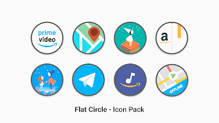 Flat Circle - Icon Pack 截图 6