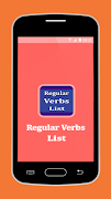 Regular Verbs List Poster