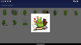 برنامه‌نما Android Sticker Pack عکس از صفحه
