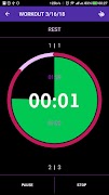 Tabata timer with music syot layar 4