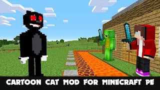 Cartoon Cat Mod for Minecraft تصوير الشاشة 1