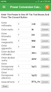 Power Conversion Calculator screenshot 1