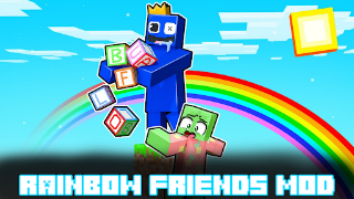 Rainbow Friends Mod Minecraft ảnh chụp màn hình 1