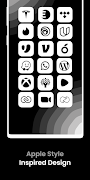 iOS 16 White - Icon Pack captura de pantalla 3