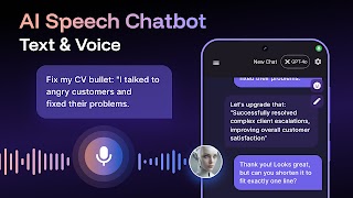 7 Schermata AI Speech Chatbot Text & Voice