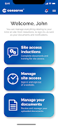 Conserve Site Access captura de pantalla 1