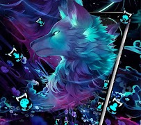 Dark Night Magic Wolf Theme screenshot 1