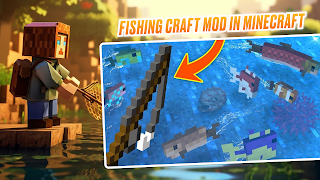 Fishing Mod for Minecraft MCPE โปสเตอร์