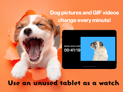 Dog Clock app.digital cute ภาพหน้าจอ 6