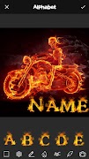 3 Schermata Fire Effect Name Art Maker