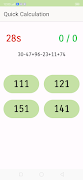 Fast Calcuation Practice captura de pantalla 4
