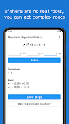 Quadratic Equation Solver اسکرین شاٹ 3
