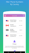 برنامه‌نما Temp SMS - Temporary Numbers عکس از صفحه