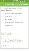 C Programming Concepts captura de pantalla 2