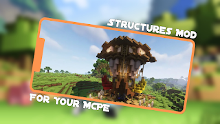 Structures Mod For Minecraft poster