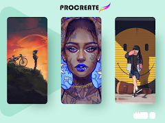 برنامه‌نما Procreate Paint عکس از صفحه