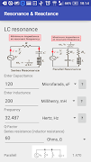 7 Schermata Resonance & Reactance Calc