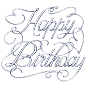 برنامه‌نما Cursive Script Silver Sticker  عکس از صفحه