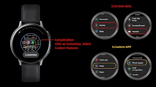 Gradient Light Lines Wear OS screenshot 1