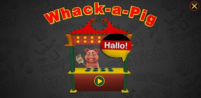 Learn German Words WhackaPig poster
