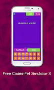 Codes-Pet Simulator X syot layar 2
