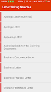 Letter Writing Samples 截图 5