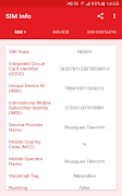 برنامه‌نما SIM Card Info عکس از صفحه