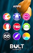 برنامه‌نما BOLT Icon Pack عکس از صفحه