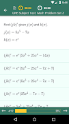 GRE Subject Test Math Practice capture d'écran 2