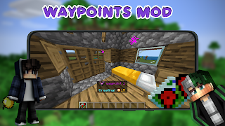 Waypoints Mod for Minecraft PE Ekran Görüntüsü 2