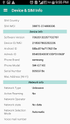 Device & SIM Info Ekran Görüntüsü 1